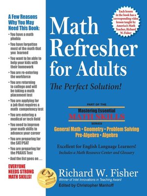 cover image of Math Refresher for Adults